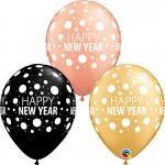 Μπαλόνια Λάτεξ Happy New Year Dots /25 τεμ