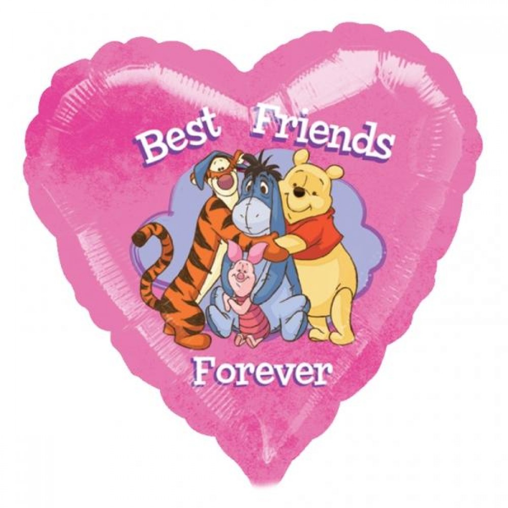 Μπαλόνι φοιλ 18 Καρδιά Winnie Best Friends/46 εκ