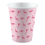 Ποτήρια χάρτ. 250ml Flamingo /8 τεμ