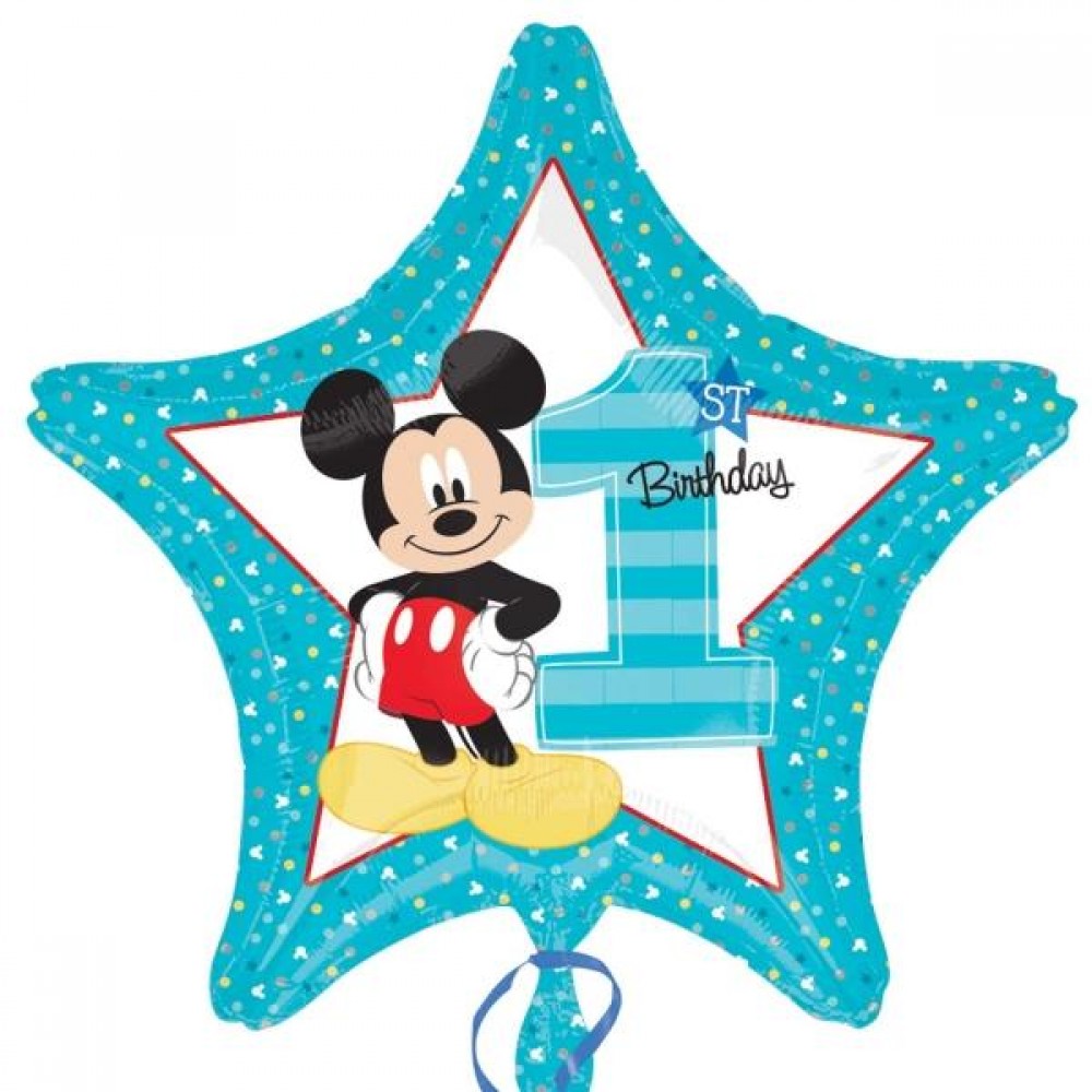 Μπαλόνι Φοιλ 18 Άστρο 1st Birthday Mickey