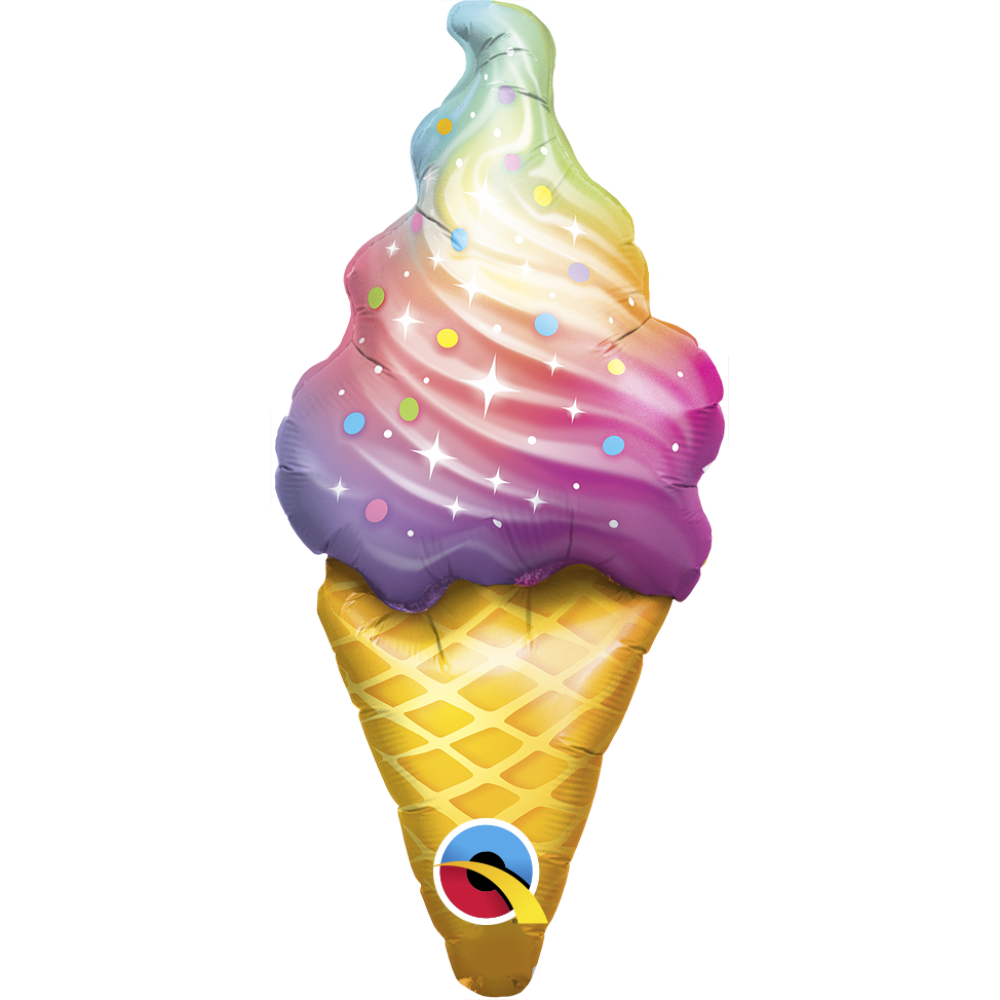 Μπαλόνι Φοιλ Μίνι Σχήμα 14 Rainbow Swirl Ice Cream - Παγωτό