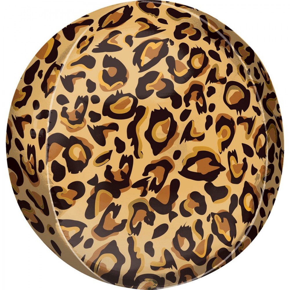 Μπαλόνι Φοιλ Orbz Leopard Λεοπάρδαλη / 38εκ Χ 40εκ  Safari Animalier - Animal Print