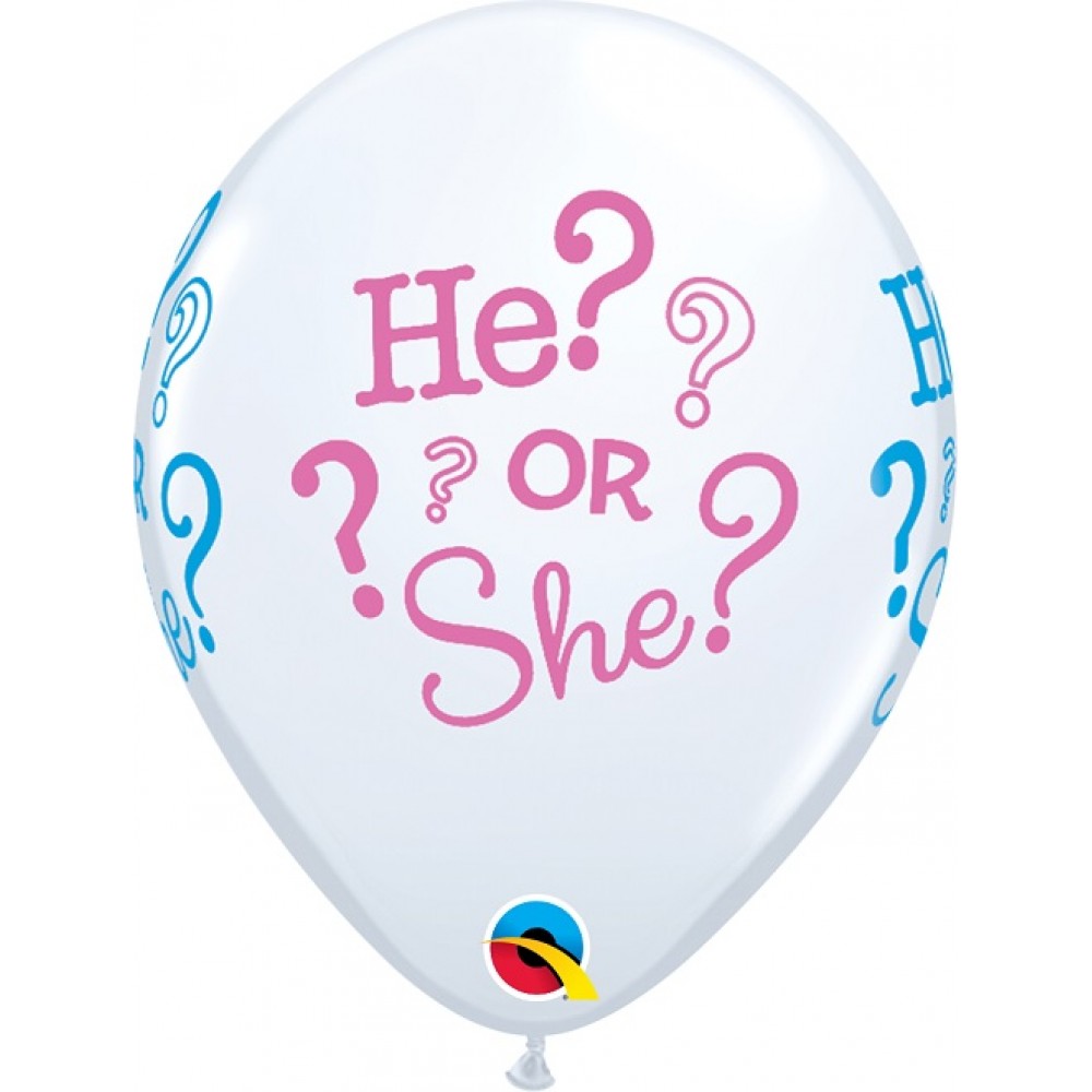 Μπαλόνια Λάτεξ 11 Gender Reveal He or She ? / 6 τεμ