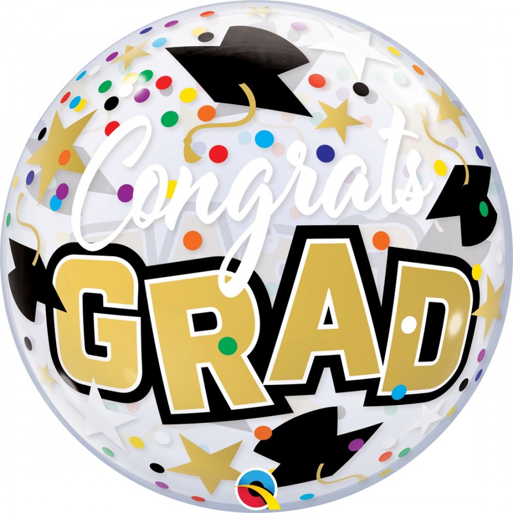 Bubble Μόνο Congrats 22 Grad Stars & Dots / 56 εκ