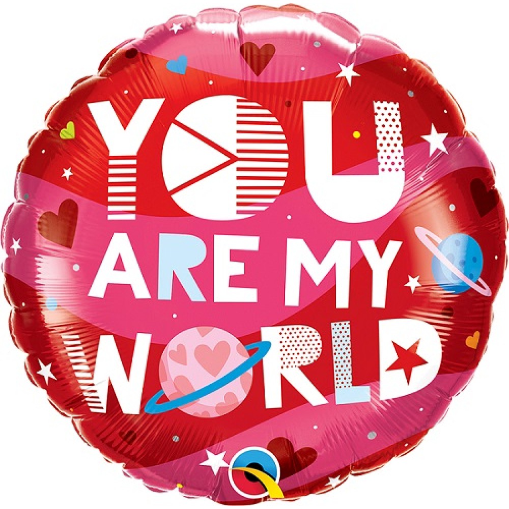 Μπαλόνι Φοιλ 18'' Διάστημα You Are My World / 46 εκ