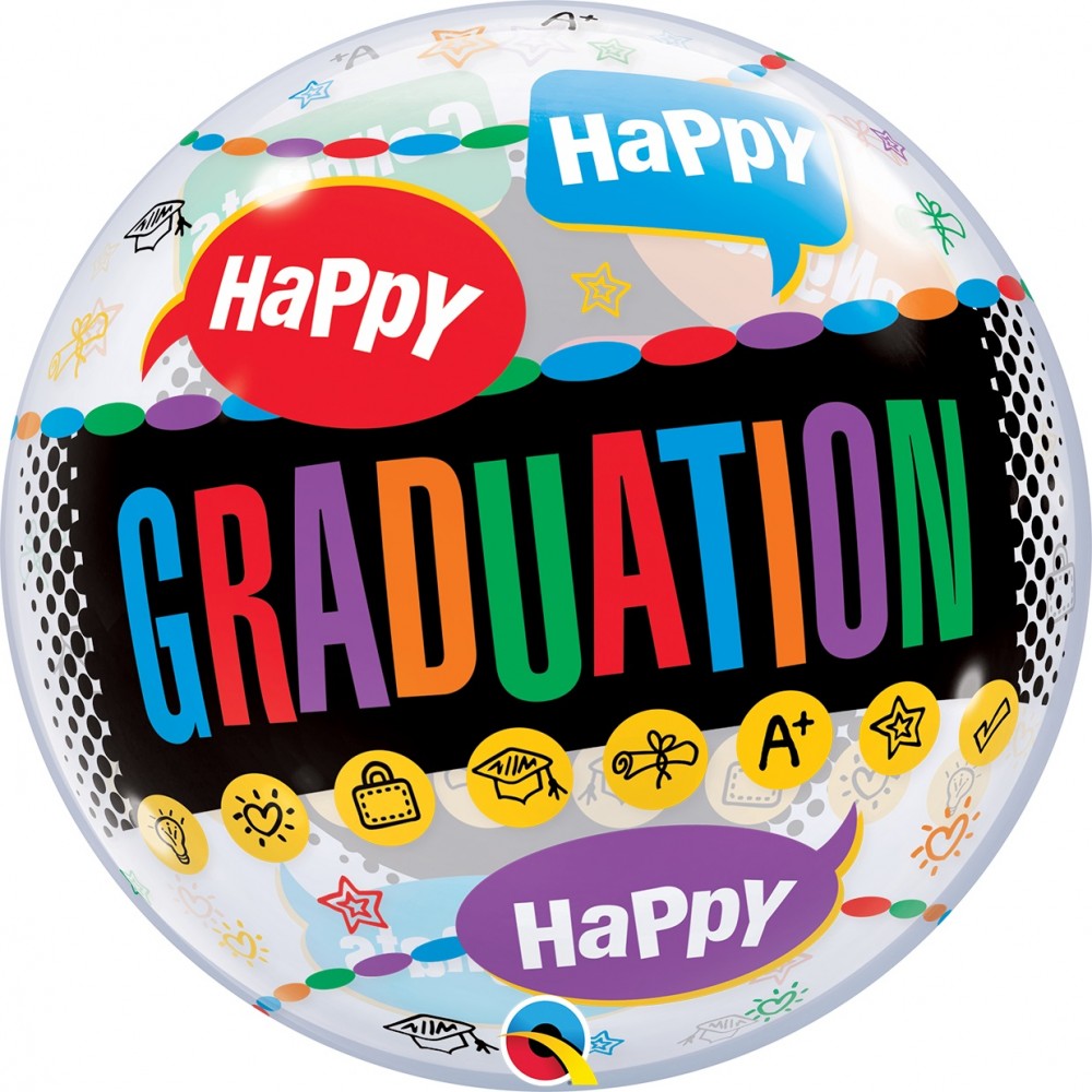 Bubble Μονό 22 Happy Graduation - Congrats Grad 56εκ