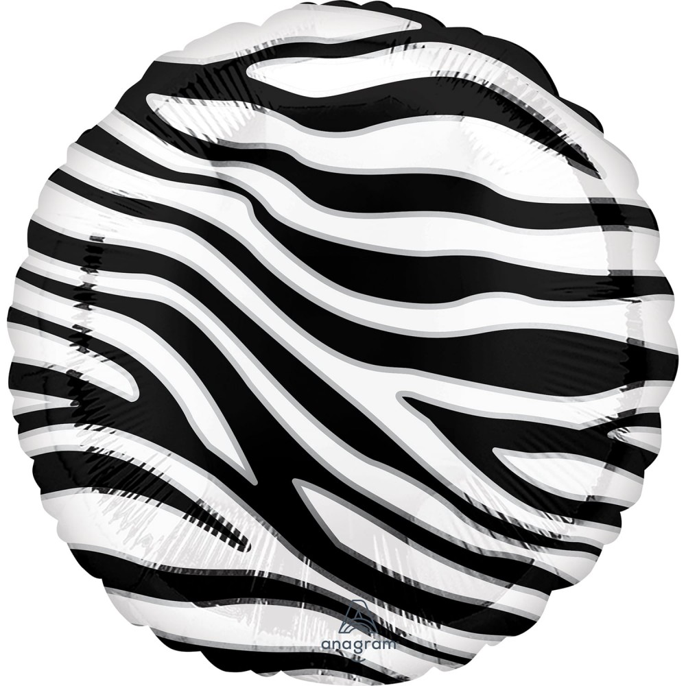 Μπαλόνι Φοιλ 18 Zebra Print Animalz / 46 εκ Ζέβρα  Animalier - Animal Print