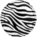 Μπαλόνι Φοιλ 18 Zebra Print Animalz / 46 εκ Ζέβρα  Animalier - Animal Print