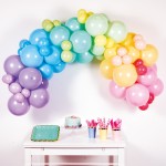 Σετ για Γιρλάντα Organic DIY Pastel Rainbow 78 μπαλόνια