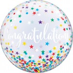 Bubble Μόνο 22  Congratulations Confetti Stars / 56 εκ