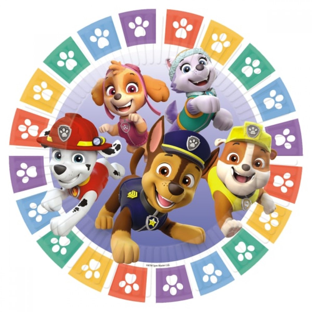 Πιάτα Χάρτινα 23 εκ Paw Patrol New / 8 τεμ