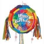 Brilliant Birthday Drum Pull Pop Out Pinata