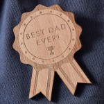 Ξύλινη Κονκάρδα Best Dad Ever Father's Day