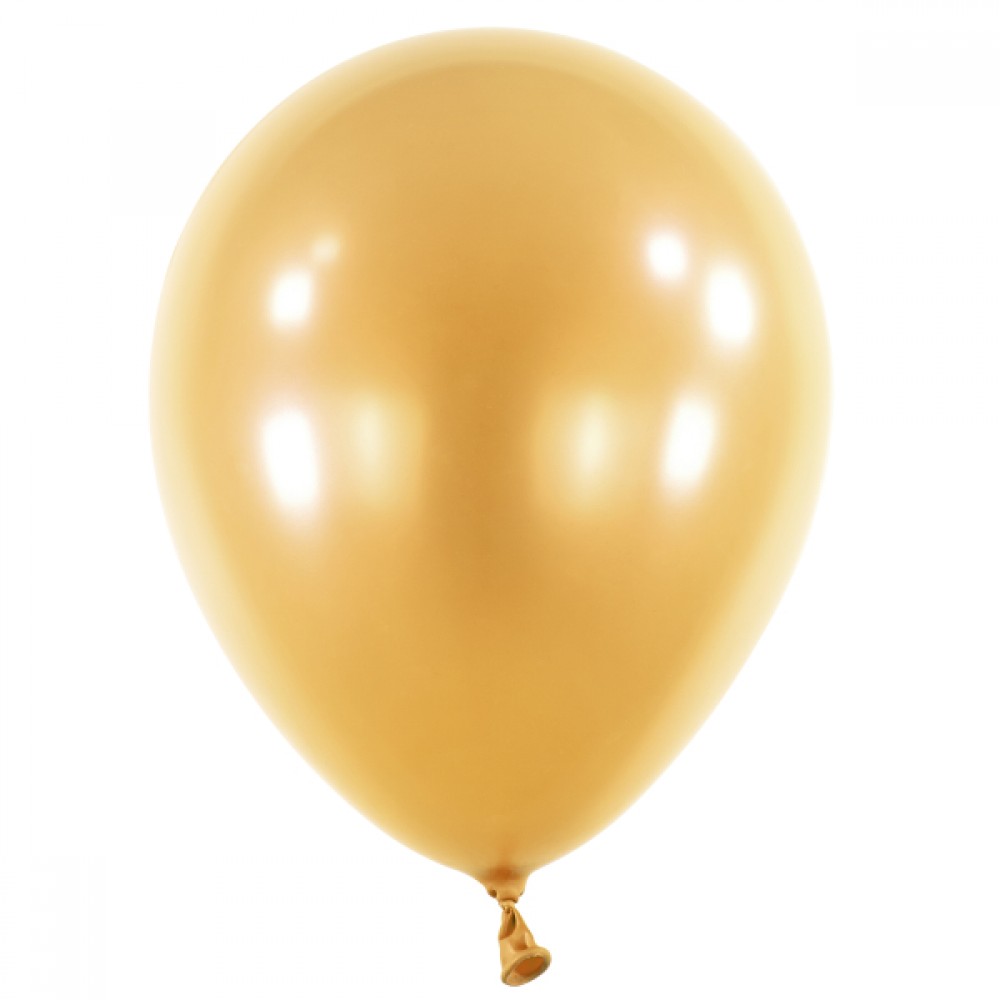 Latex Balloons 14 Satin Luxe Gold Sateen / 50 pcs