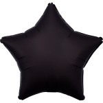 Μπαλόνι Φοιλ 17 Αστέρι Silk Lustre Black 48 εκ - Μαύρο