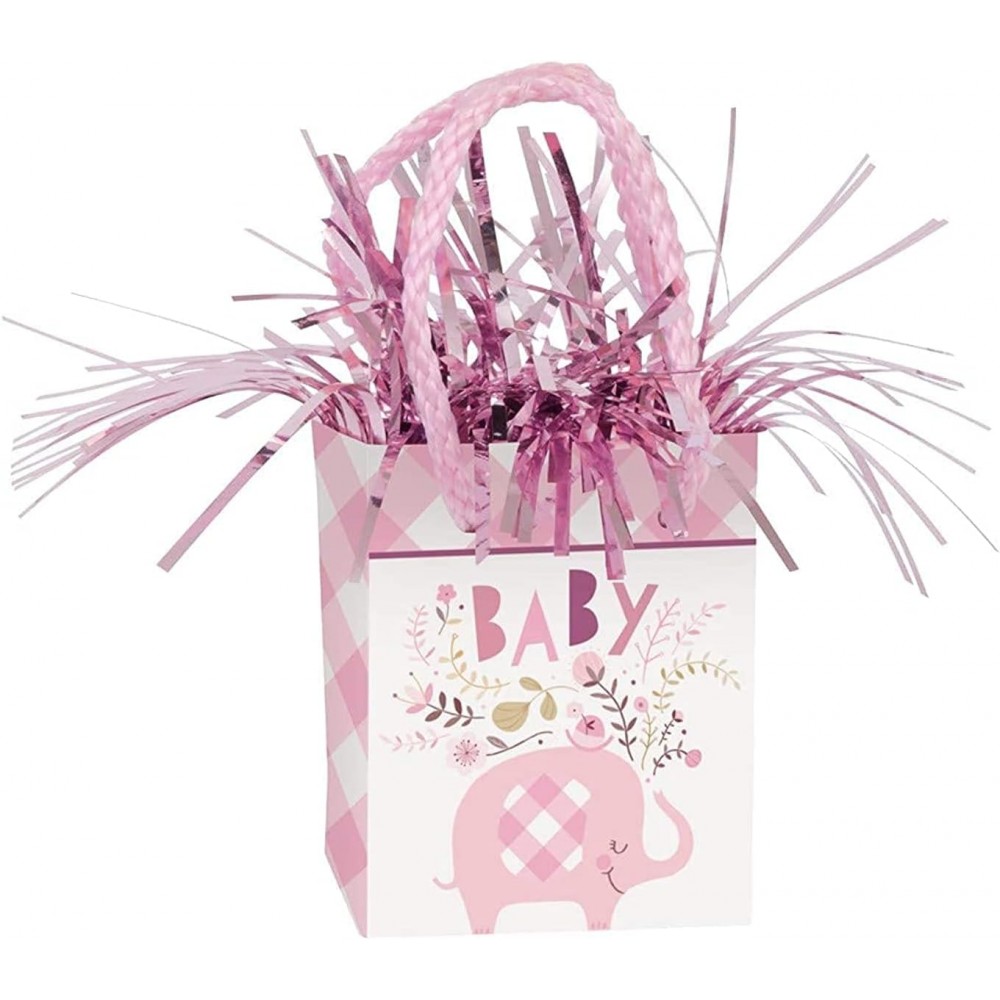 Βαριδάκι Ρόζ Baby Shower Elephant Gift Bag