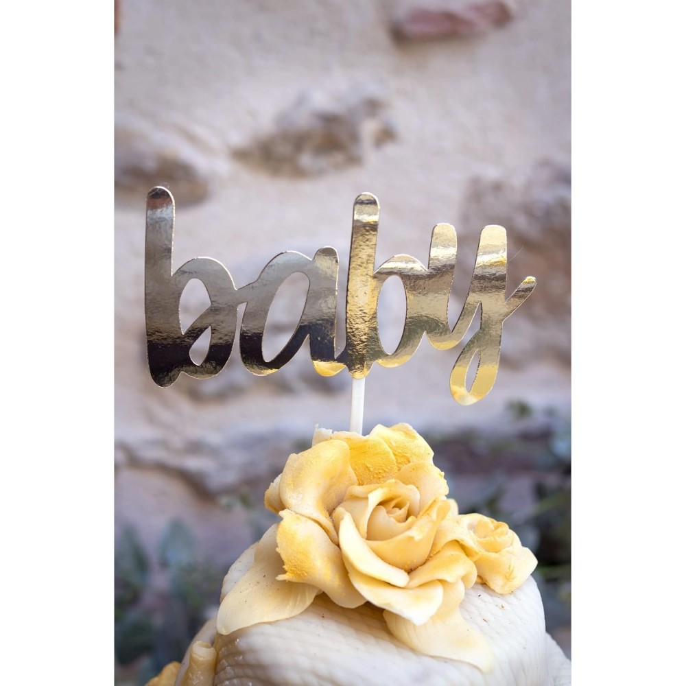 Διακοσμητικό Τούρτας Χρυσό Baby/Cake Topper