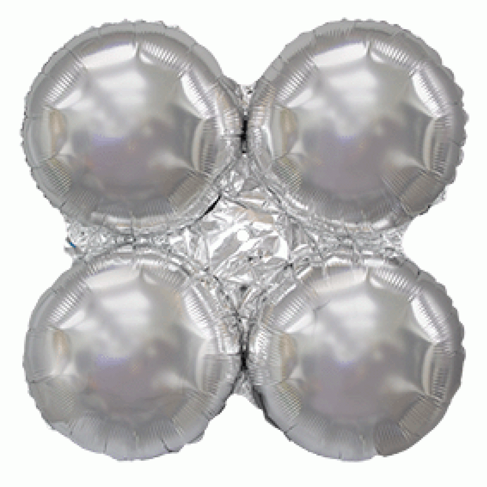 Φοιλ Μπαλόνι Βάση Ασημί Balloons Holder Silver - 56 x 56 εκ - Ασυσκεύαστο