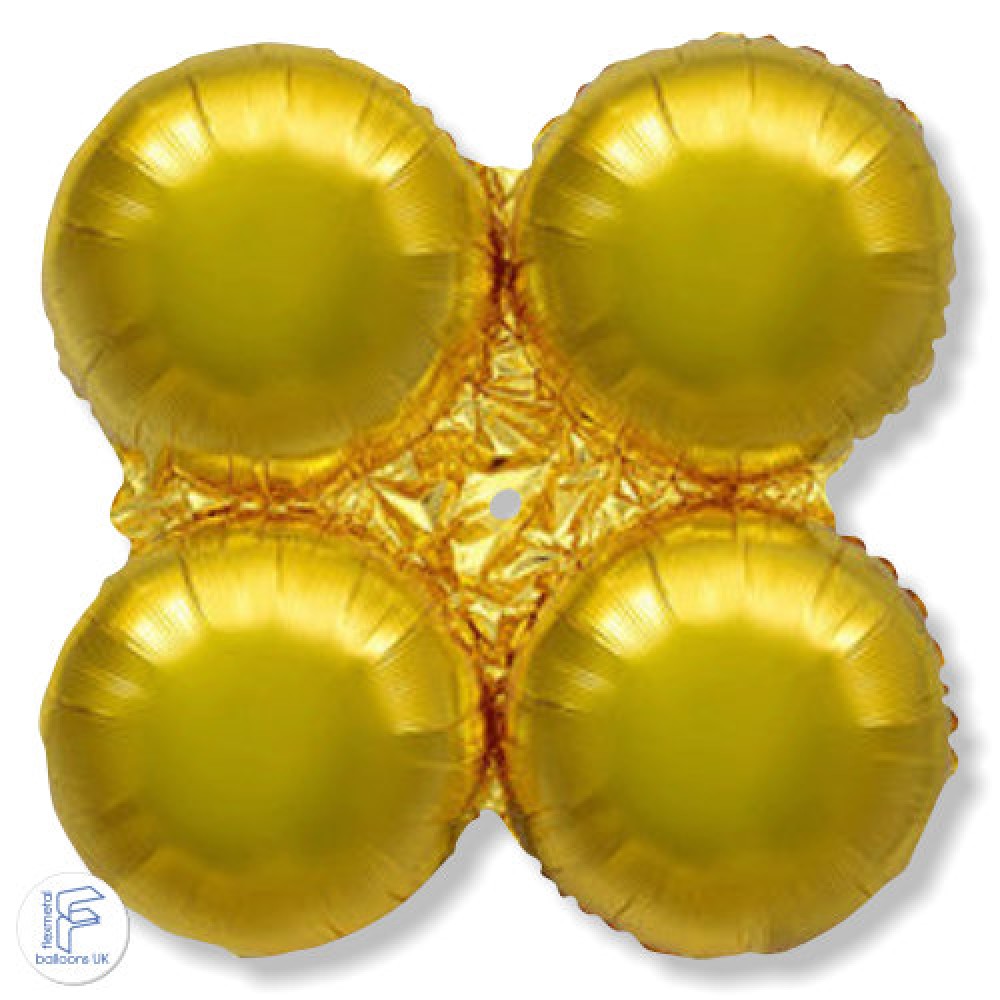 Φοιλ Μπαλόνι Βάση Χρυσό Balloons Holder Gold - 56 x 56 εκ - Ασυσκεύαστο