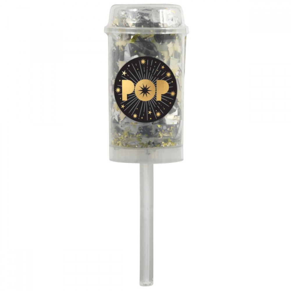 Party Popper Push Pop Plastic / Foil 18.4 εκ