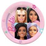 Πιάτα Χάρτινα Φαγητού 23εκ Barbie Sweet Life / 8 τεμ