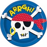 Πιάτα Χάρτινα φαγητού 23 εκ  Πειρατής  / 8 τεμ - Ahoy Pirate