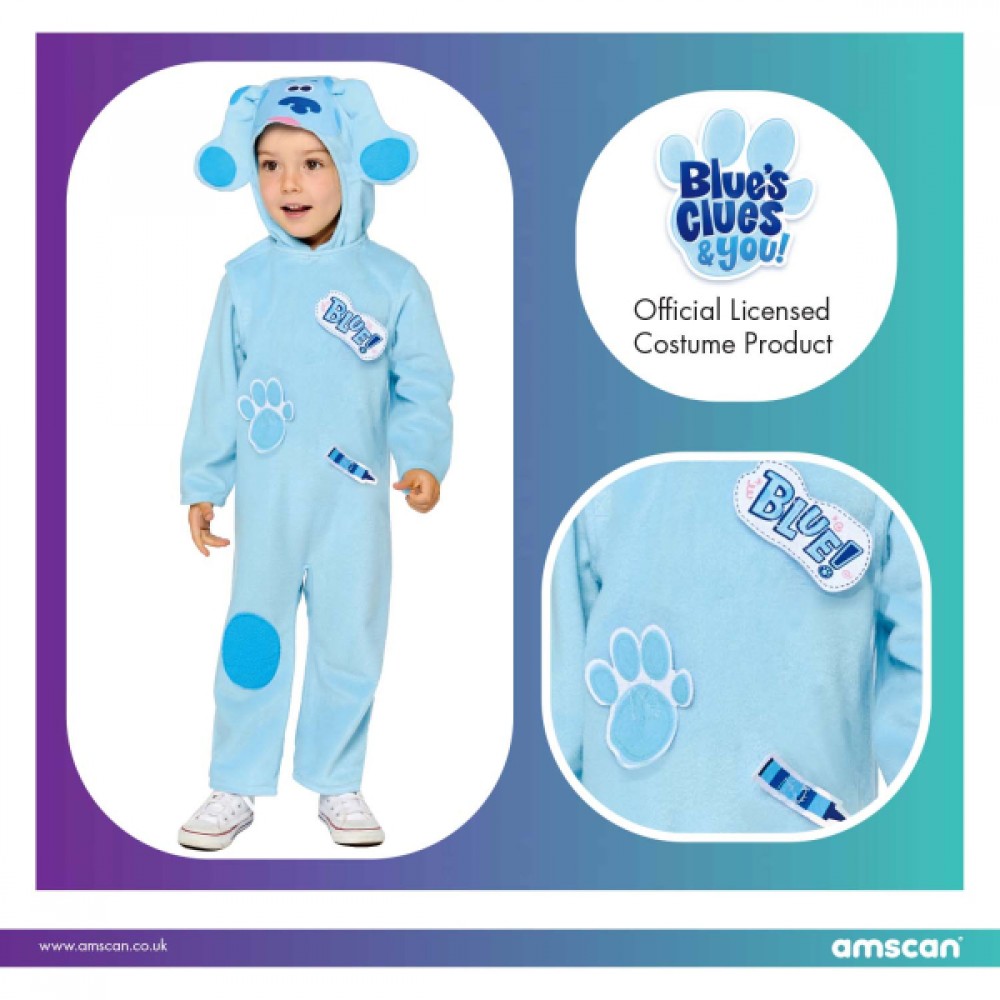 Στολή  Blue's Clues Jumpsuit / 3-4 ετών Μπλου