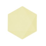 Πιάτα εξάγωνα Vert Decor Yellow 20.8 x 18.1 εκ - Κίτρινο Παστέλ / 6 τεμ