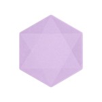 Πιάτα εξάγωνα Vert Decor Purple 20.8 x 18.1 εκ - Λιλά Παστέλ / 6 τεμ