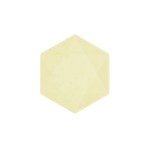 Πιάτα εξάγωνα Vert Decor Yellow 15.8 x 13.7 εκ - Κίτρινο Παστέλ / 6 τεμ