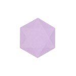 Πιάτα εξάγωνα Vert Decor Purple 15.8 x 13.7 εκ - Λιλά Παστέλ / 6 τεμ