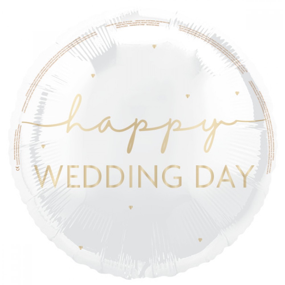 Μπαλόνι Φοιλ 18 Happy Wedding Day / 45 εκ