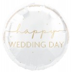 Μπαλόνι Φοιλ 18 Happy Wedding Day / 45 εκ