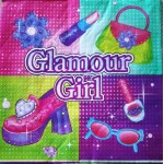 Χαρτοπετσέτες πάρτυ Glamour girl (16 τεμ)