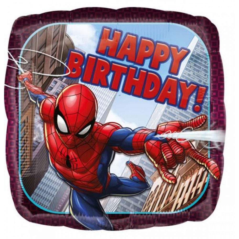 18" Μπαλόνι Spiderman Happy Birthday