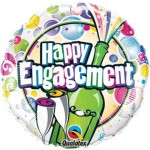 18'' Μπαλόνι Happy Engagement Σαμπάνια