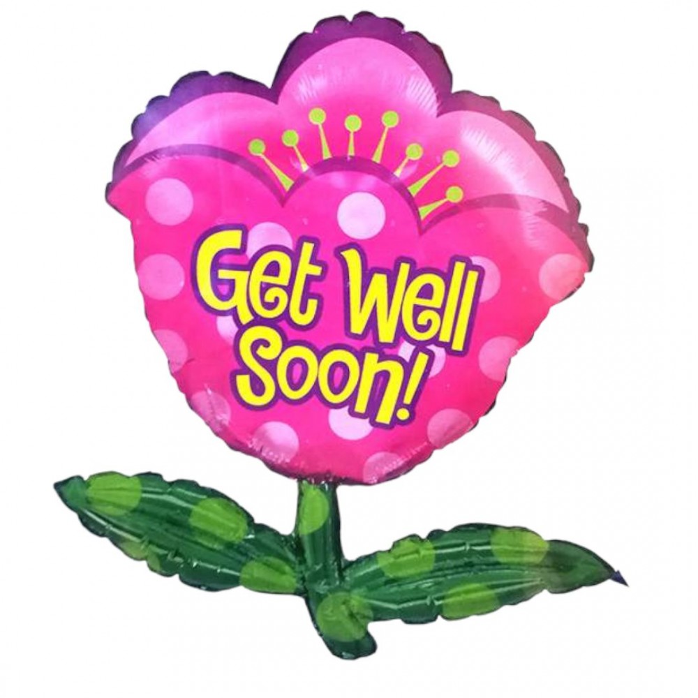 28" Μπαλόνι Τουλίπα "Get Well Soon"