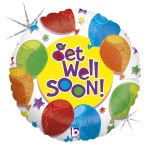 18" Μπαλόνι Get Well balloons & stars