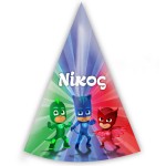 Καπελάκια με όνομα Pj Masks (4 τεμ)