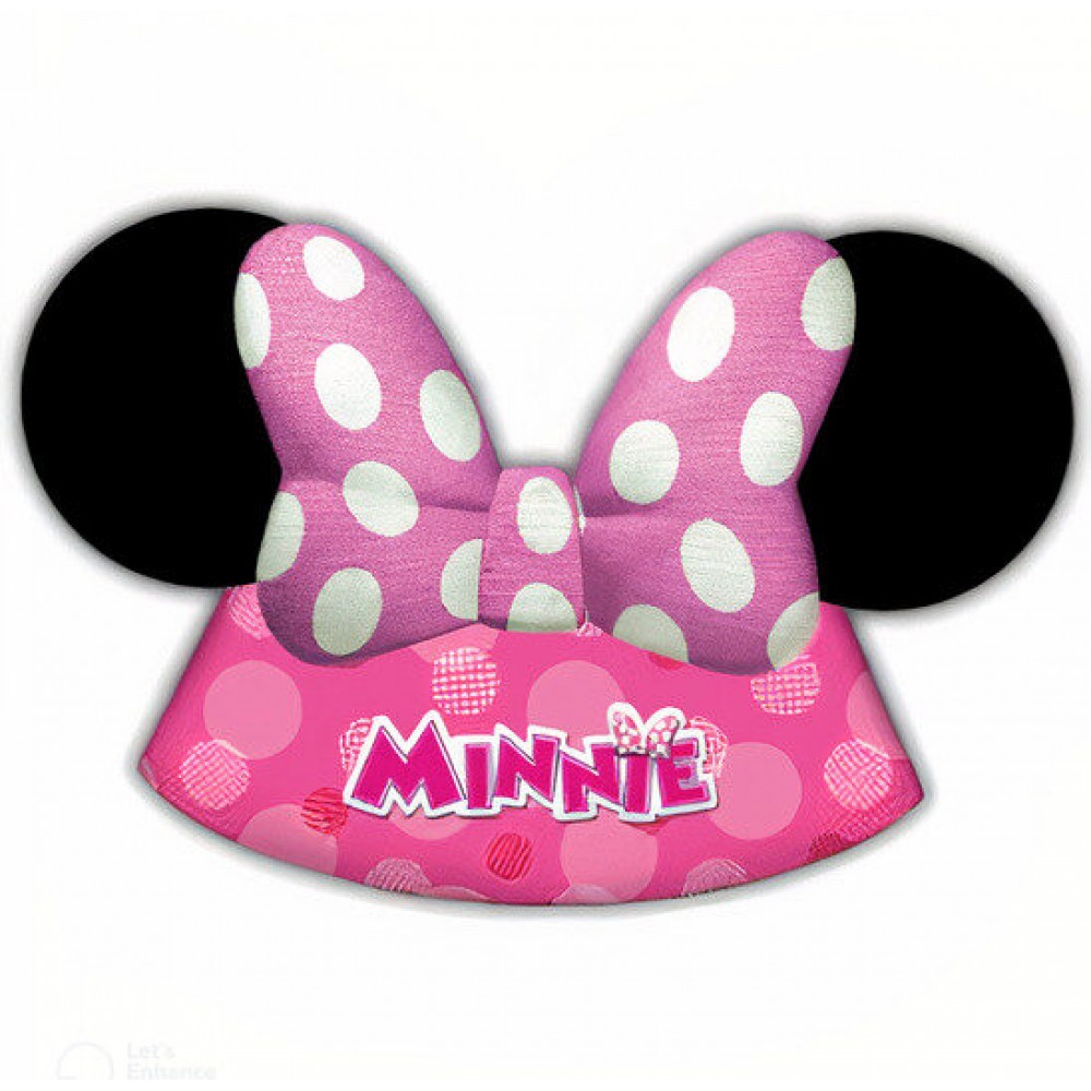 Καπελάκια Minnie Happy Helpers με αυτάκια (6 τεμ)