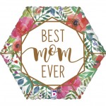 18" Μπαλόνι Best Mom Ever Πολύγωνο