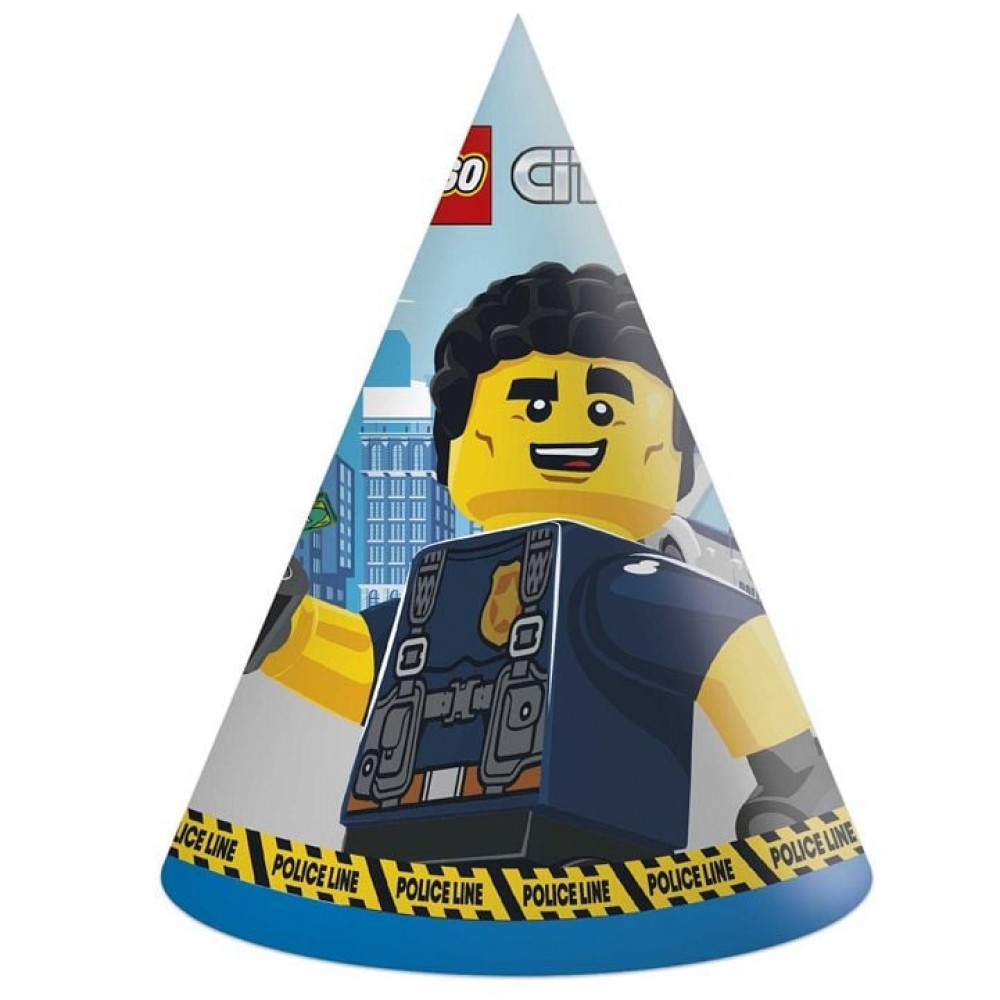 Καπέλα πάρτυ Lego City (6 τεμ)