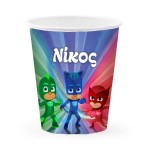 Ποτήρια με όνομα Pj Masks (8 τεμ)