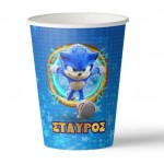 Ποτήρια με όνομα Sonic (8 τεμ)