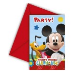 Προσκλήσεις πάρτυ Playful Mickey (6 τεμ)