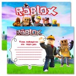 Προσκλήσεις πάρτυ ROBLOX (8 τεμ)