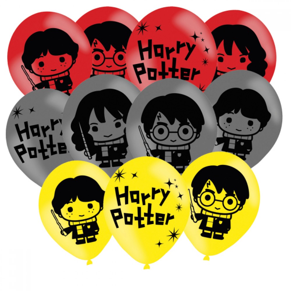 Λάτεξ Μπαλόνια Harry Potter - 4 Sided Print (6 τεμ)