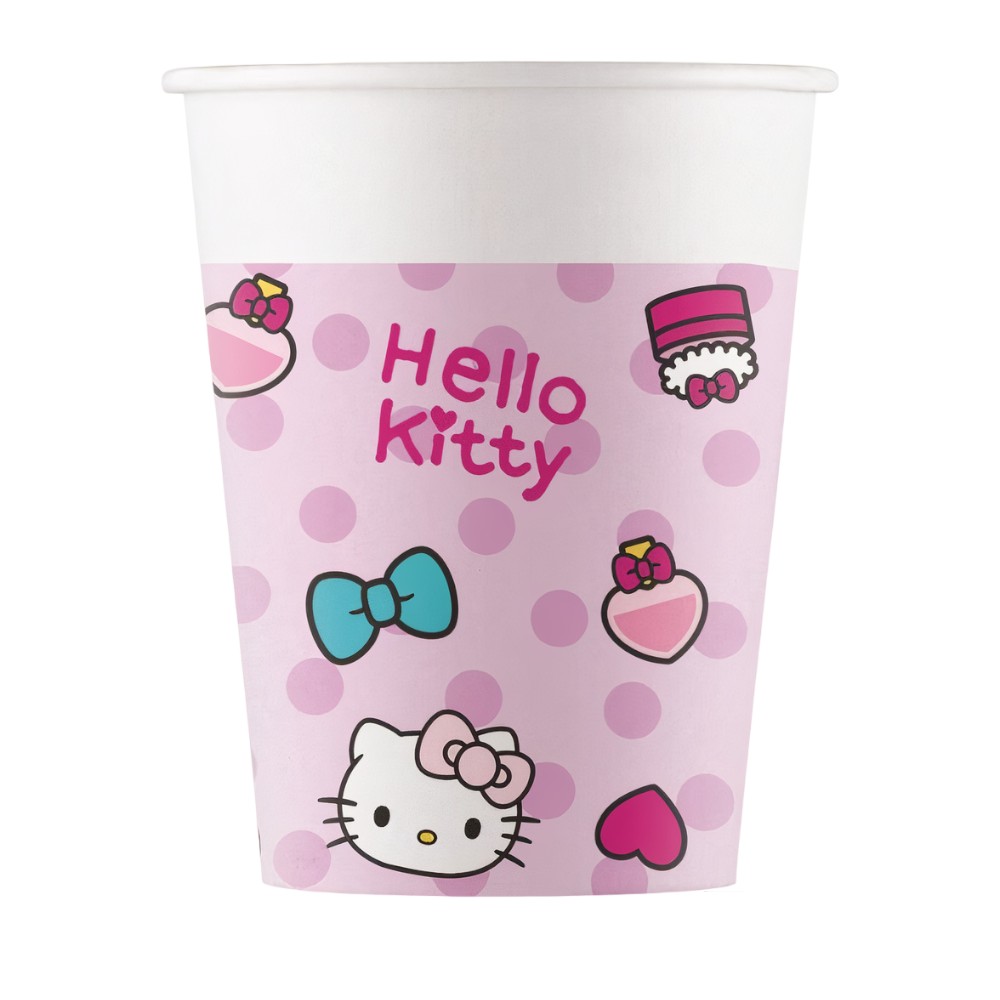 Ποτήρια πάρτυ Hello Kitty (8 τεμ)