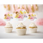 Topper Cupcake Baby Πριγκίπισσες (6 τεμ)