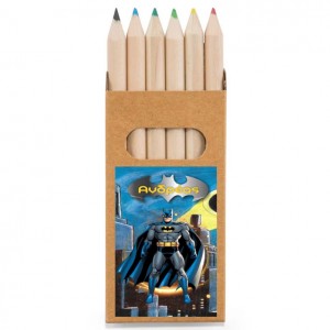 Ξυλομπογιές Batman σε κουτάκι κραφτ